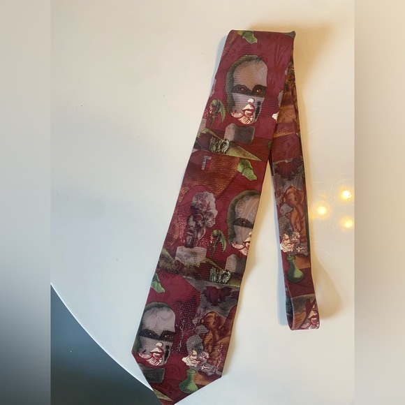 Salvador Dali Vintage 100% Silk Tie Old age, Adolescence, Infancy - Picture 3 of 4